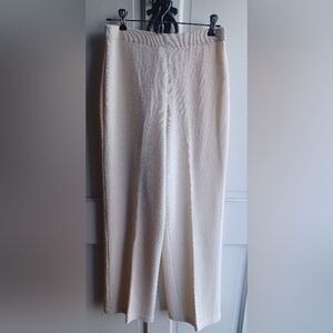 St. John Collection Vintage Santana Cream Knit Slacks